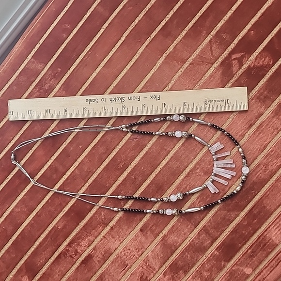 Sterling & Gemstone Statement Necklace - Picture 6 of 15